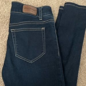 Dark blue ankle jeans